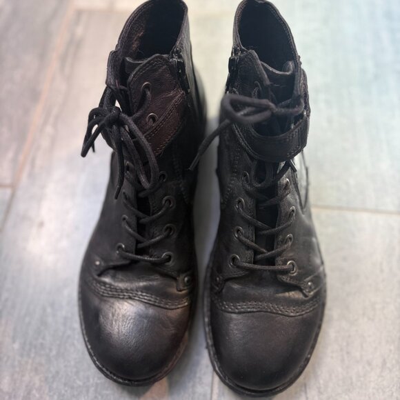 Tiltoa Moto Style Genuine Leather Ankle Boots Black Size 9.5US / 40EU - Picture 3 of 9